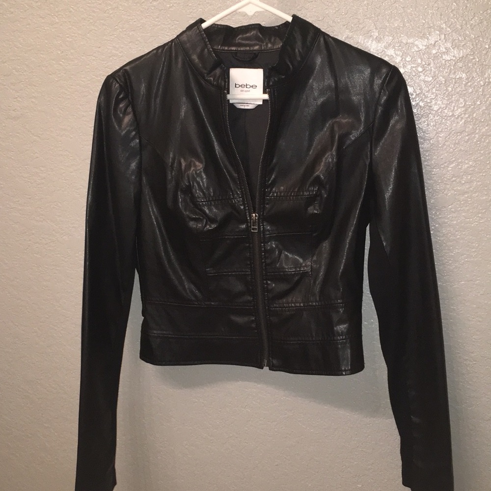 Bebe Faux Leather Jacket